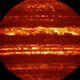 Infrared Jupiter (Image: ESO/L. Fletcher)